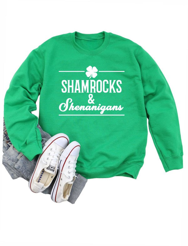 Shamrocks and Shenanigans Sweatshirt - The Downtown Dachshund