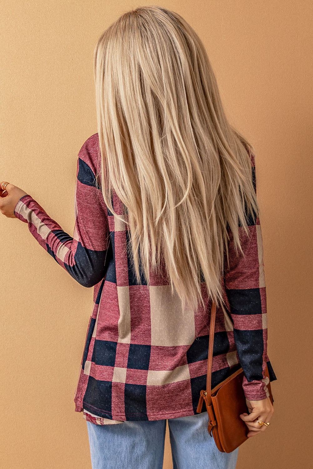 Plaid Open Front Cardigan - The Downtown Dachshund