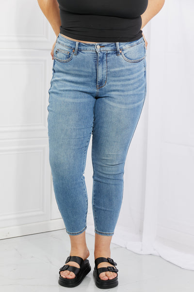 Judy Blue Nina Full Size High Waisted Skinny Jeans - The Downtown Dachshund