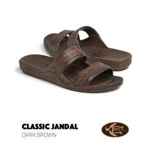 Dark Brown Pali Hawaii Jandals sandals - The Downtown Dachshund