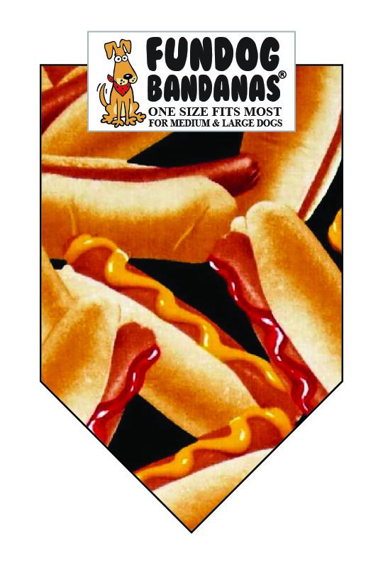 Hot Dog Bandana - The Downtown Dachshund