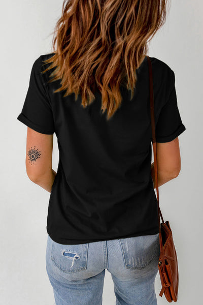 Graphic Cuffed Sleeve T-Shirt - The Downtown Dachshund