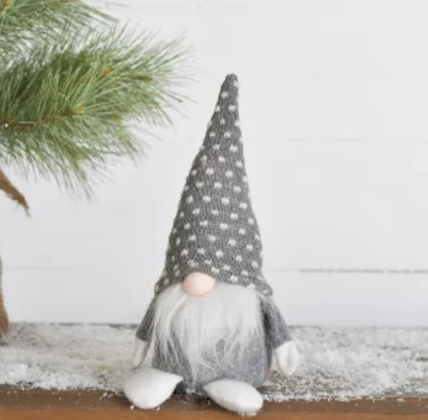 Footed Grey Gnome-3 sizes - The Downtown Dachshund