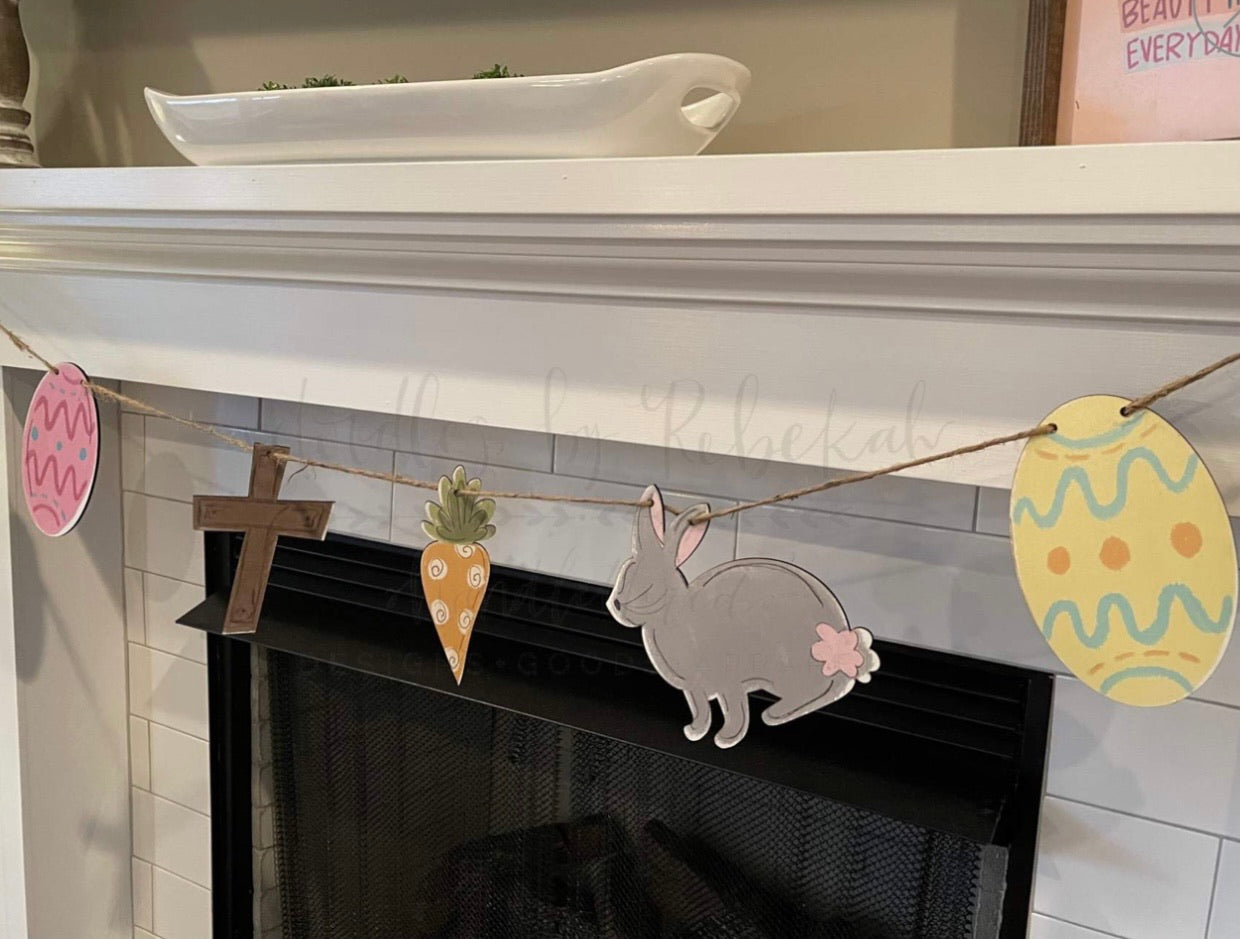 Easter banner from Doodles by Rebekah- SALE - The Downtown Dachshund