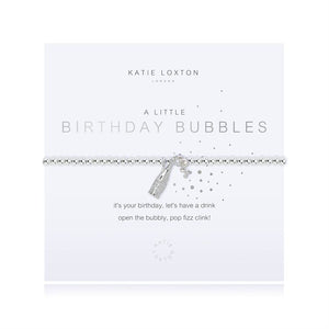 A LITTLE | BIRTHDAY BUBBLES | Silver | Bracelet | 6 7/8" stretch - The Downtown Dachshund