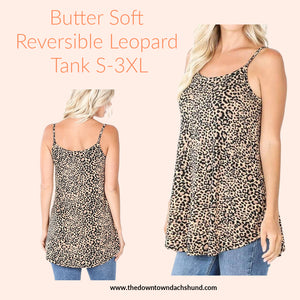 Reversible Leopard Cami - The Downtown Dachshund